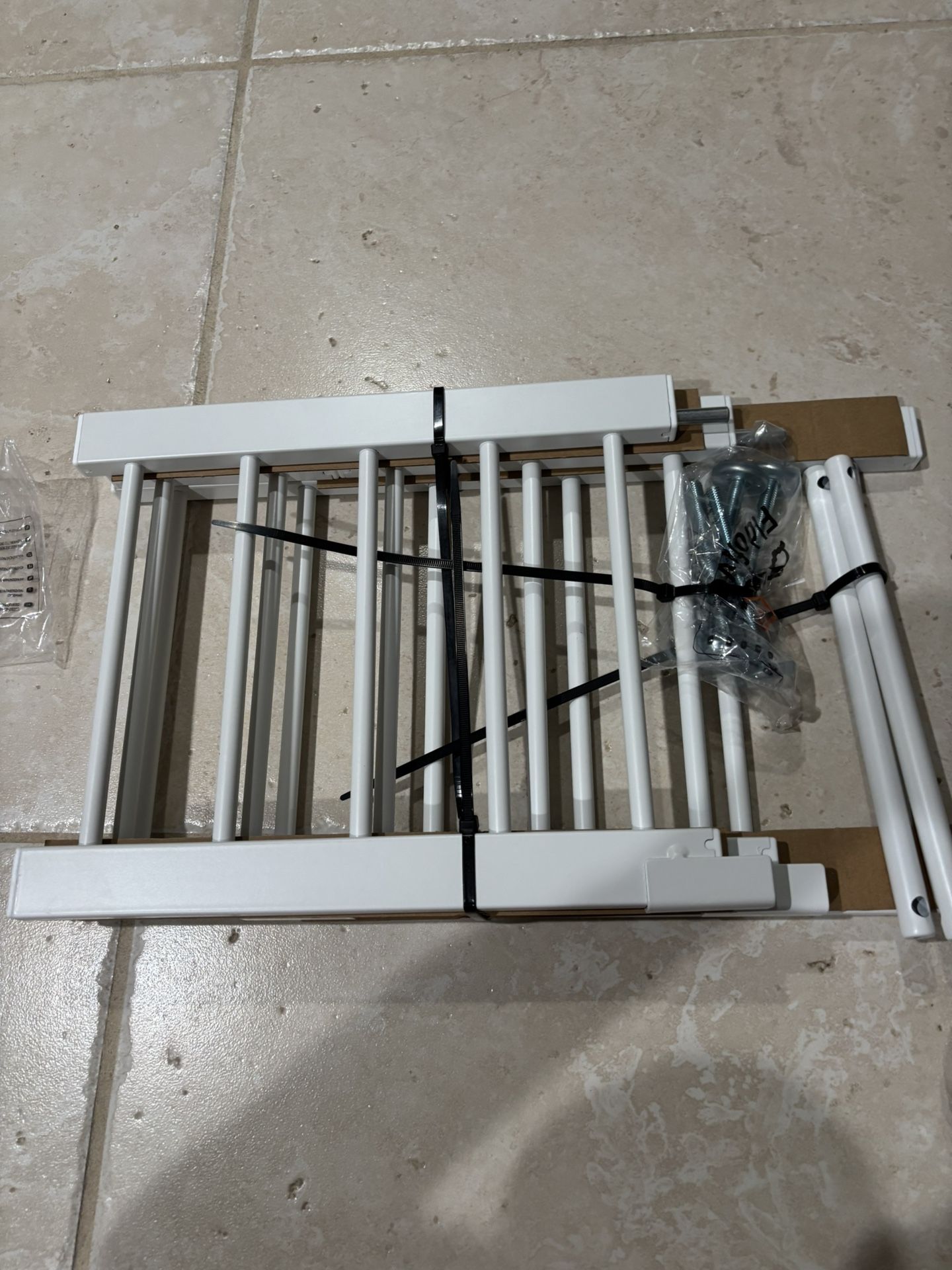 New Pet gate indoor 18”-45” 14”H. extra wide metal gate to step over