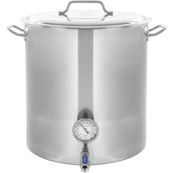 40Qt Stainless Steel Home Brew Kettle Stock Pot