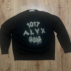 1017 Alyx Black Treated Sweater 