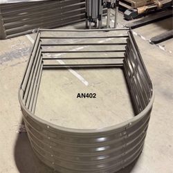 New L36" X W18" X H54” Arch Shape Galvanized Raised Planter Box Metal Garden Bed Plant Outdoor