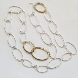 Necklace Mixed Oval Hoops