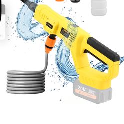 Cordless Pressure Washer for DeWalt 20V Max Battery, Portable Cordless Power Washer 1000PSI, Handheld Car Pressure Washer with 6-in-1 Nozzle for Patio