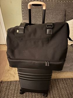 Beis carry-on, and the weekender