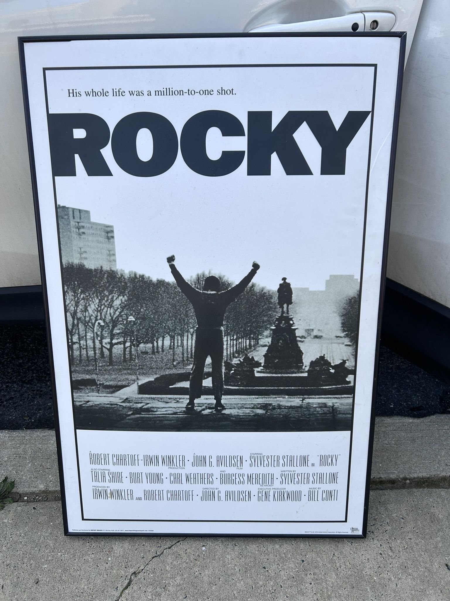 Rocky Poster Board In Frame