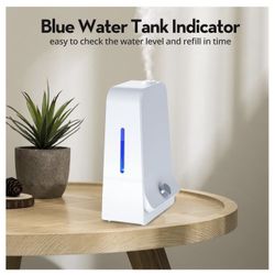 Humidifiers for Bedroom Large Room Home, Cool Mist Humidifiers 6L for Baby and Plants, 20-60 Hours of Run Time, 26dB Quiet Ultrasonic, 360° Nozzle, Ni