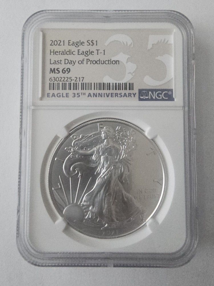 MS69 2021 Heraldic Eagle
Silver