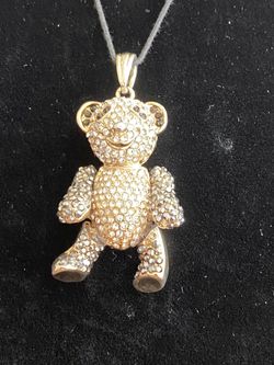 Charming Teddy Bear Pendant Made In Italy
