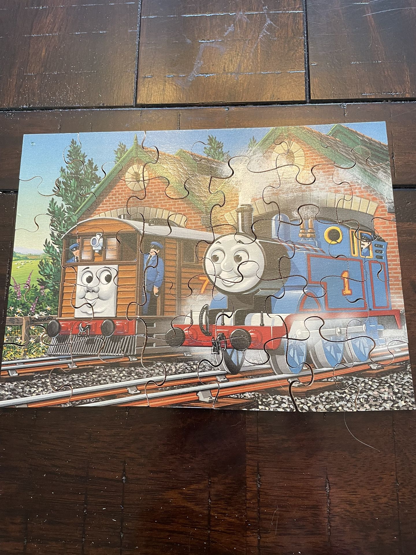Thomas the Tank Engine and Toby vintage wooden Puzzle