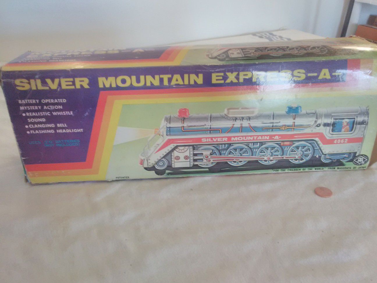 Silver mountain Express early Japanese tin toy