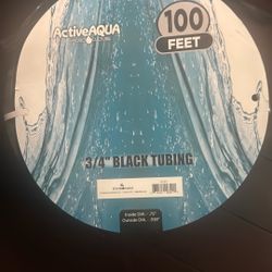 Active Aqua 3/4" ID Black Vinyl Irrigation Tubing, 100 feet. 
