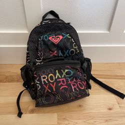 Roxy Backpack And Attached Insulated Lunch Box 