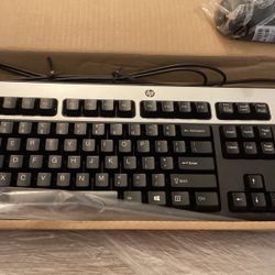 Keyboard And Mouse-USB Wired ***NEW*** HP Keyboard (KU0316) And Mouse