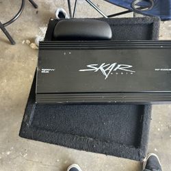 Skar Subs 10” Svr Used 1 Amp 1500 Rms And New  4 Channel Amp 500 Watts And New  6x9 