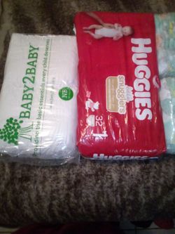 Pampers Size Nb And 3 Packs Size 1