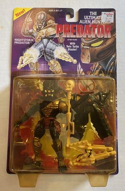Nightstorm Predator Action Figure Kenner 1994 Alien Hunter Twin Turbo Blaster MOC