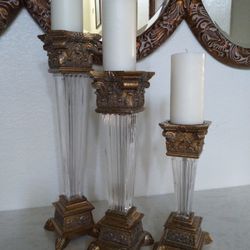 Crystal Candel Holder Great Condition 