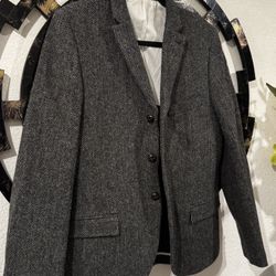 Harris Tweed Wool Blazer From Top Man