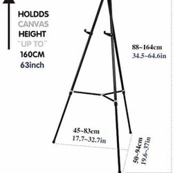 65inches Art Stand Adjustable Painting Easel Stand, Wedding, Presentation Display Very steady