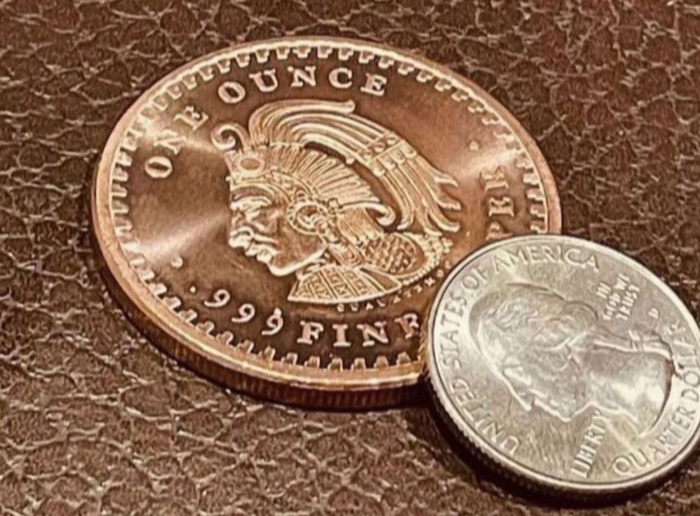 Mexico Coin Suovenir Copper 999.9. 