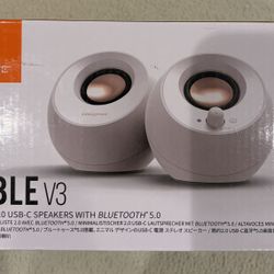 Creative Labs Pebble V3 Speakers (Bluetooth, USB-C, 3.5mm)