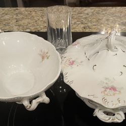 GORgeous English China Serving Dishes!