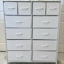 New Large 12 Drawer Dresser Storage Organizer - White