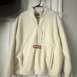 Supreme x Polartec Half Zip Fleece – Natural/Cream