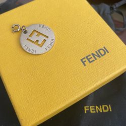 FENDI Authentic Metal Logo  Charm $100