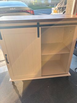New assembled coffee bar white/cream color