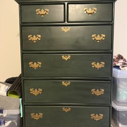 King Size Bed With Matress & Springbox + Dresser