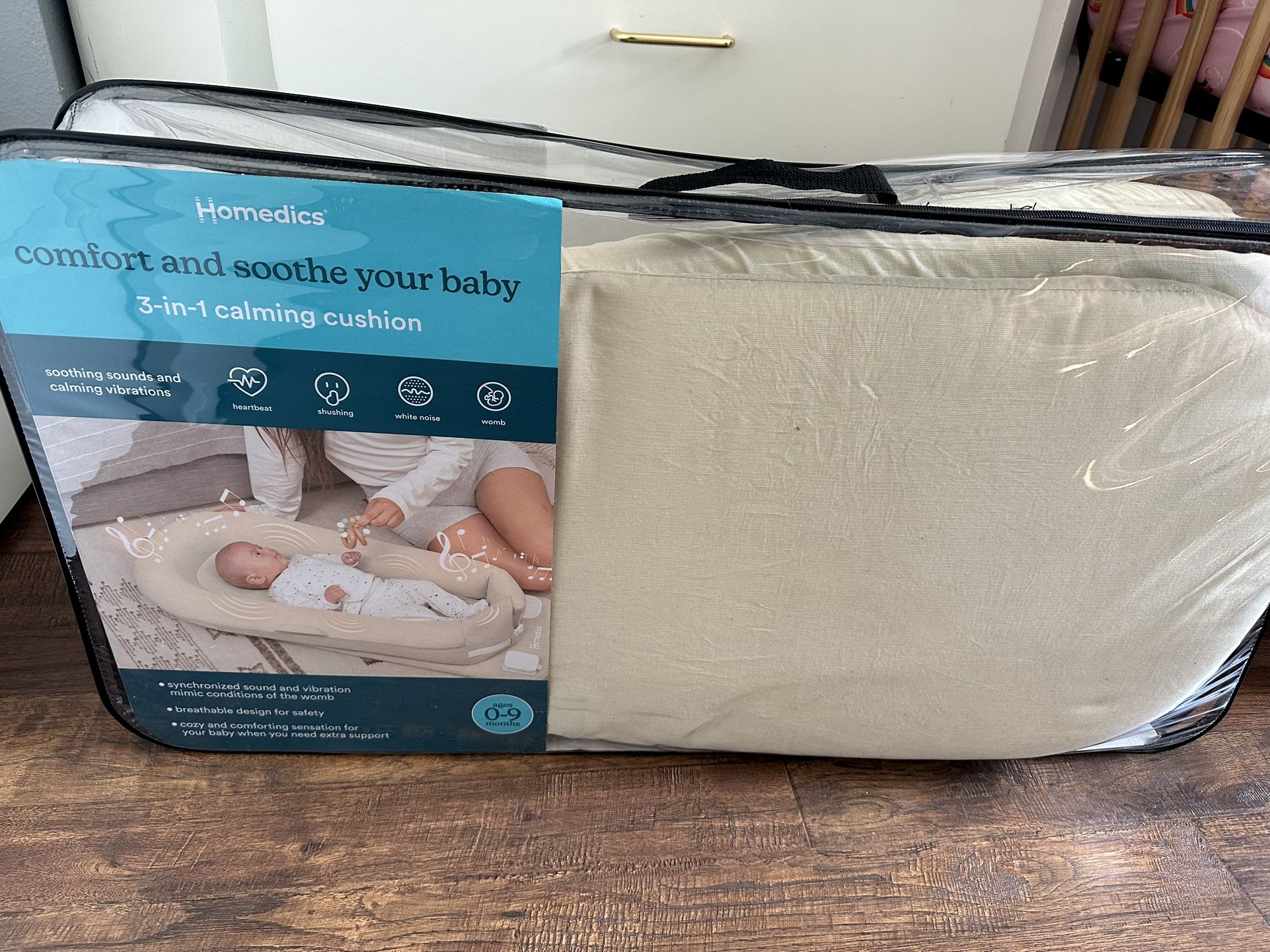 Homedics 3 In 1 Calming Baby Cushion