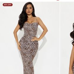 Samantha leopard snatched skirt set