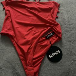 Red  Bodysuit