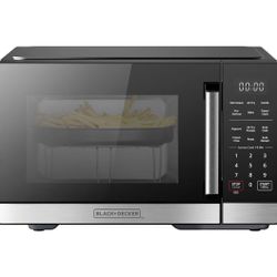 BLACK+DECKER 5-in-1 Microwave Oven 0.9 Cu