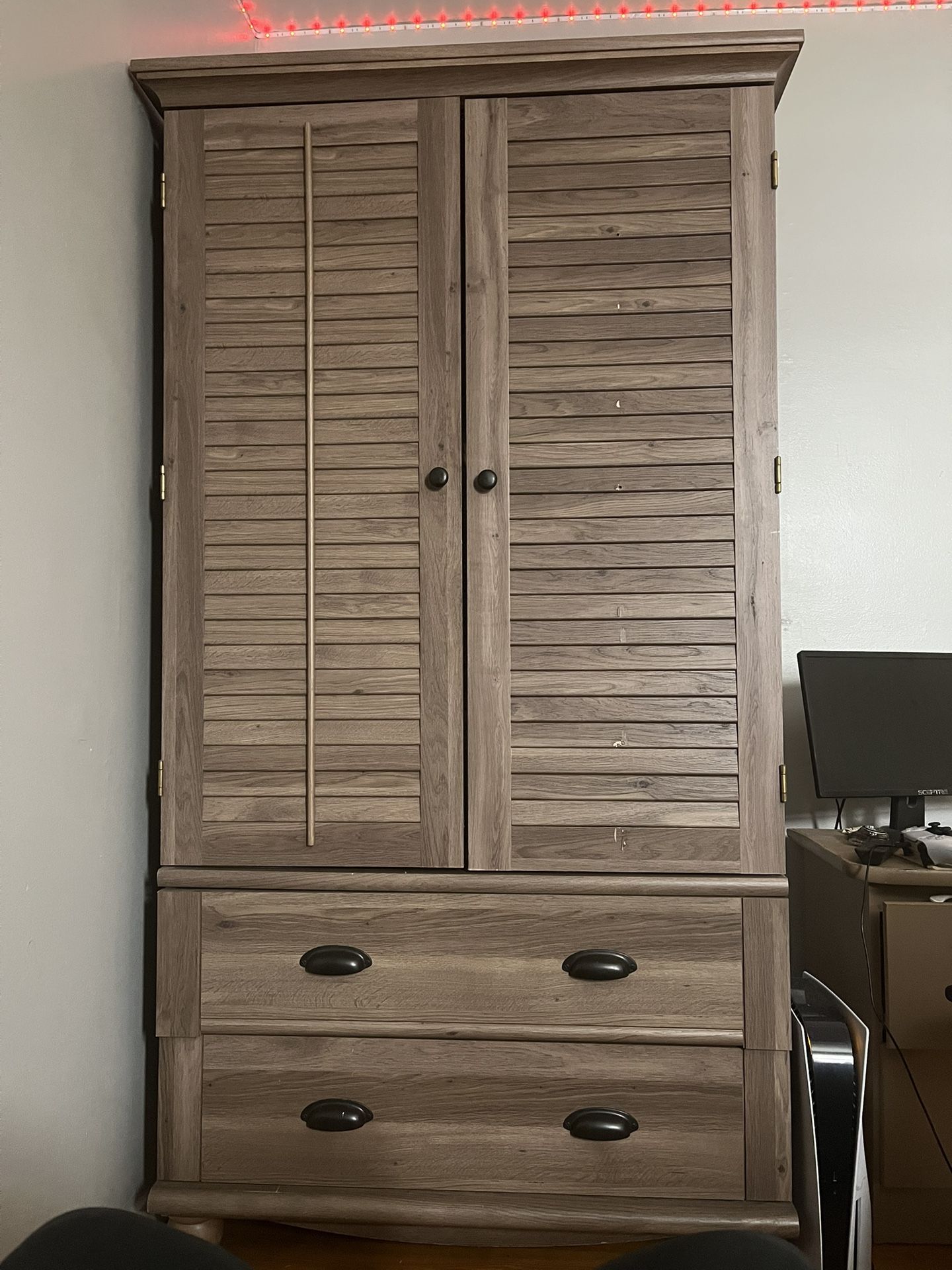 Grey dresser, heavy duty with two drawer