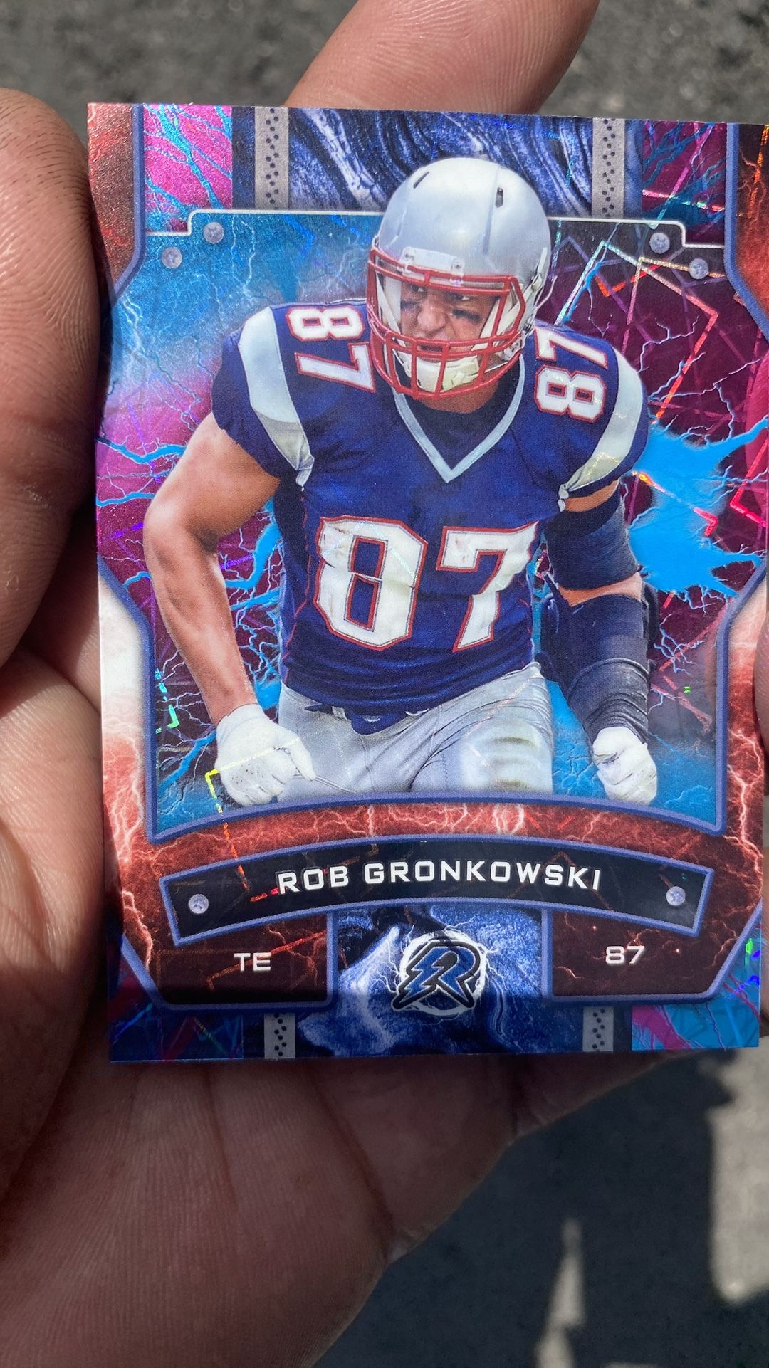 Rob Gronkawski Football Card.  
