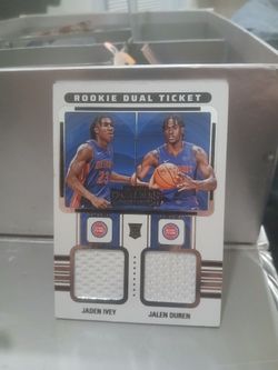 2022-23 contenders Jaden I've Jalen Duren  Duel Patch