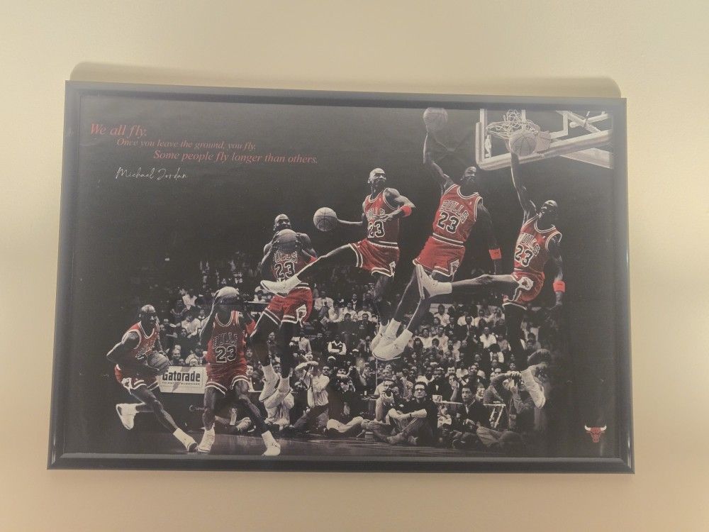 Michael Jordan 22x34 Poster With Frame