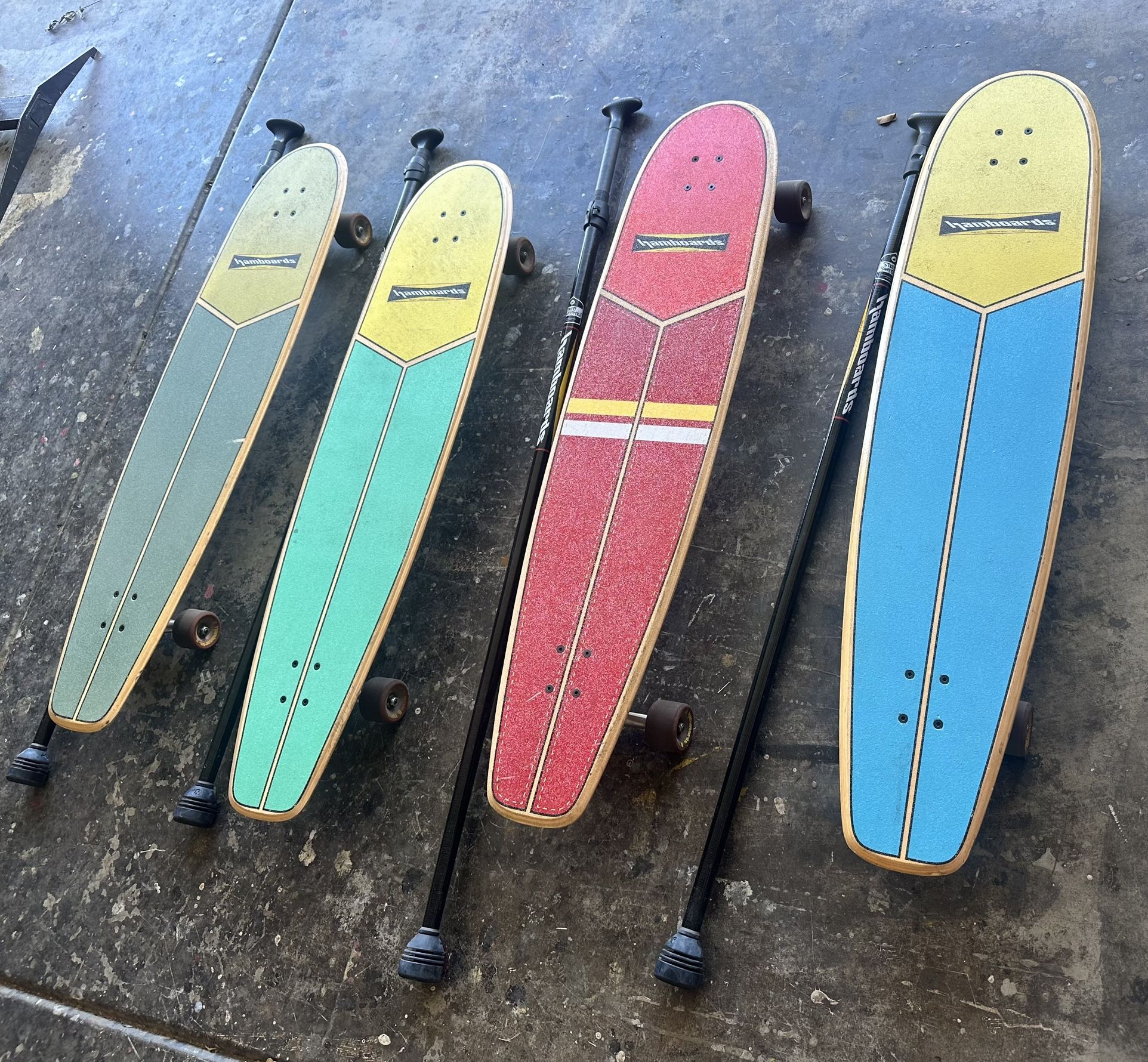 SUP skate Skateboard hamboards. Stand Up Paddle board Skate Boards.