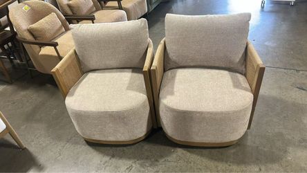❤️‍🔥 Swivel chairs with braiding, comfortable and modern with FSC certification