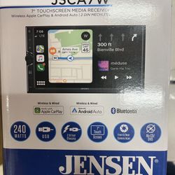 Jensen 7 Inch Car Radio, CarPlay Navigation 