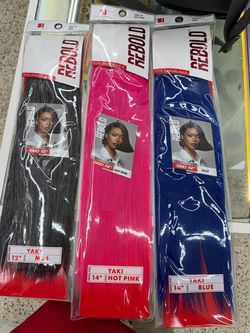 Red by Sensationnel Yaki Human Hair ā 100% Human Hair ā 12ā & 14ā