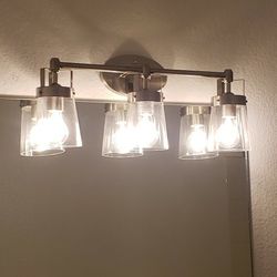 LED Bath Light Fixture Brushed Nickel Brand New