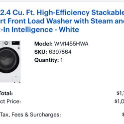 Apartment Size washer/Dryer