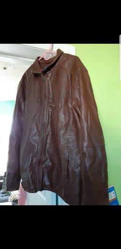3XL Leather Brown Jacket