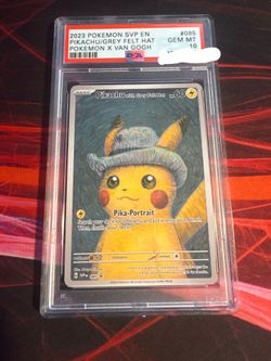 PIKACHU GREY HAT PSA 10