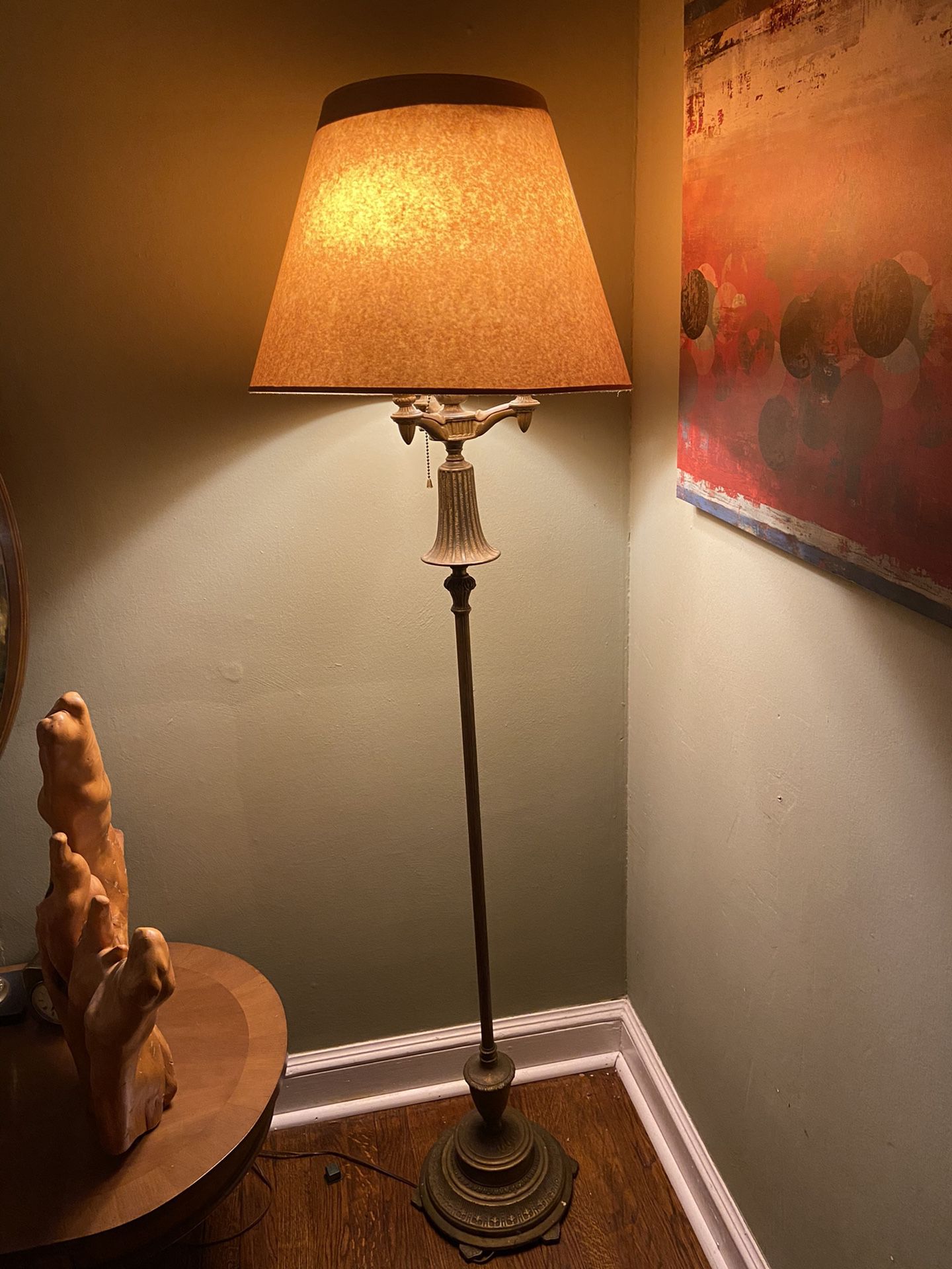 Tall lamp vintage $15