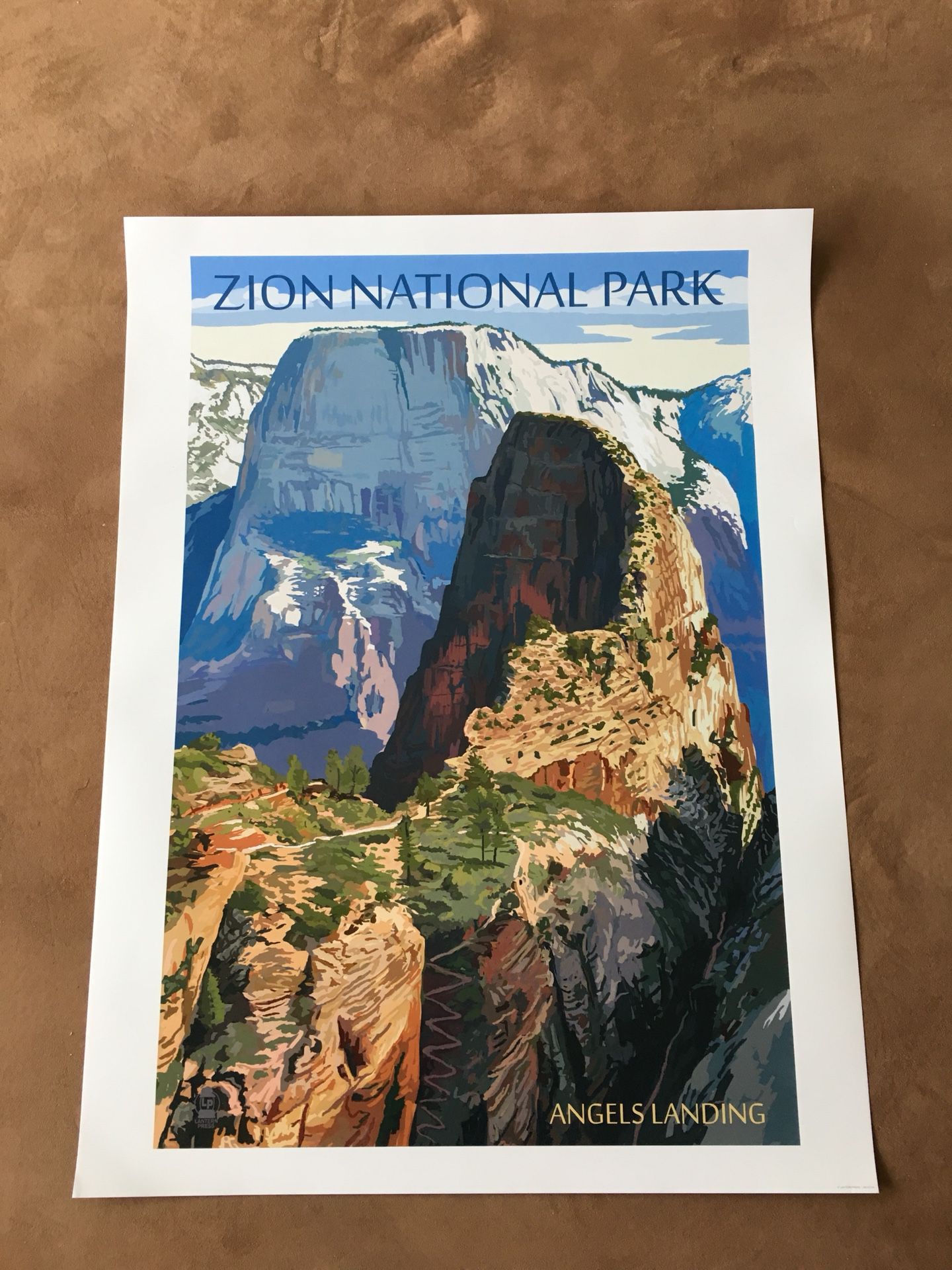 National Park Posters, 24x32in (Grand Canyon, Zion, Shenandoah, Big Island, Glacier, Acadia, Redwoods, Yosemite)