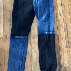 SHEIN blue & black  jeans Size Small 