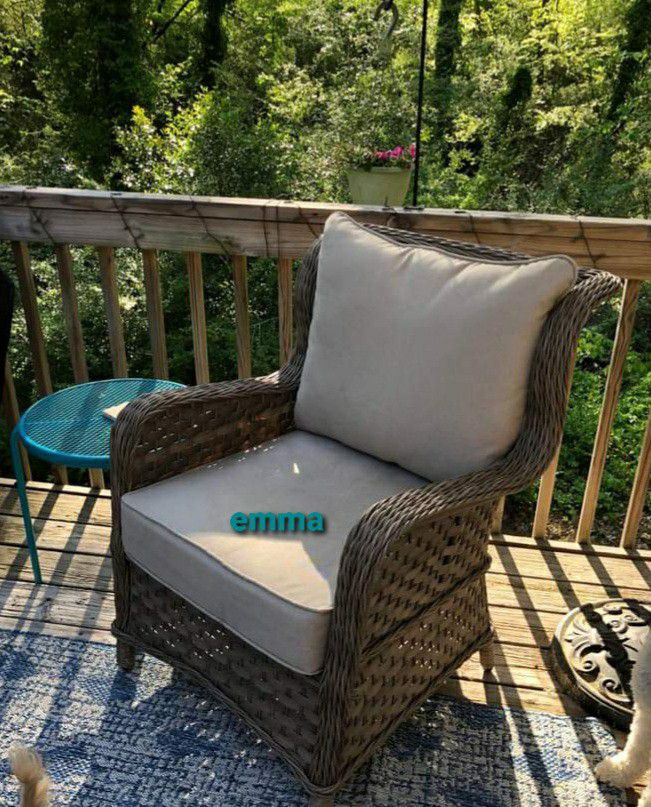 ⭐⭐ BRAND NEW / Clear Ridge Lounge Chair with Cushion  (Set of 2)